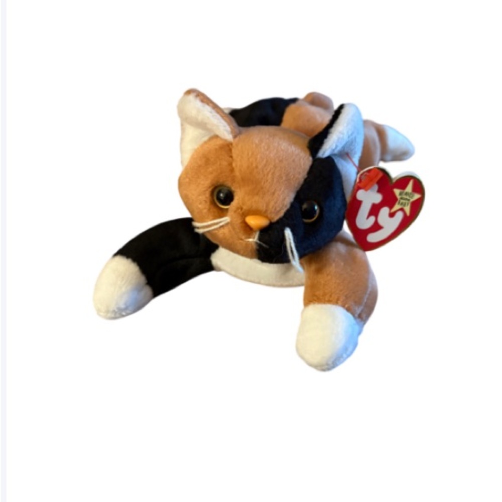 Ty 1996 Chip The Cat Beanie Baby With Tush Tag Error. RARE